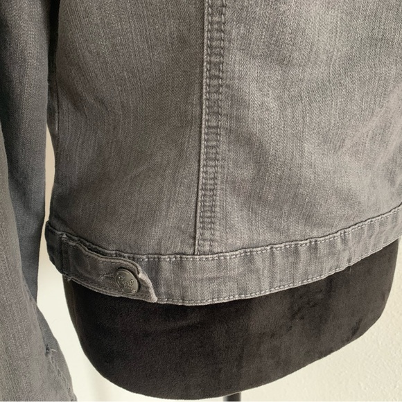 Earl Jeans Gray Denim Jacket - Size Medium - Picture 5 of 9